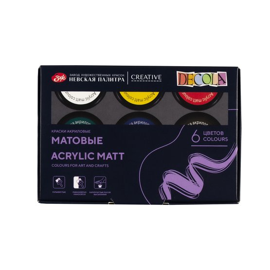 Set acril mat Decola 6*20ml