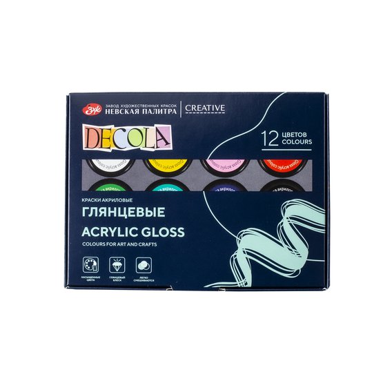 Set acril lucios Decola 12*20 ml