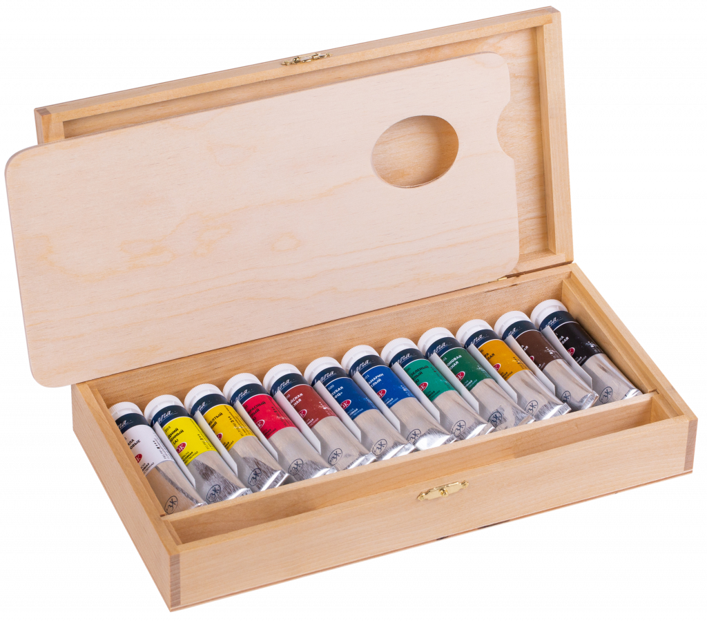 1243079 Set ulei Ladoga 12*18ml, pensula, lemn