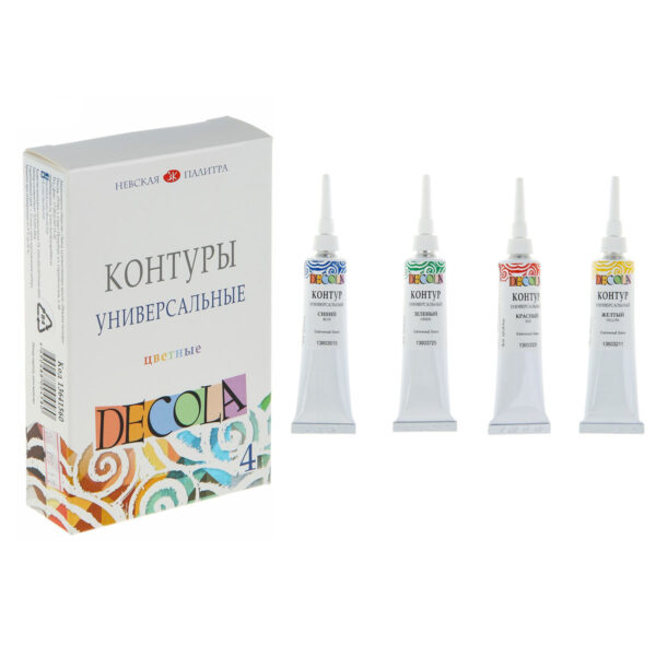 Set linere universale color Decola 4*18 ml