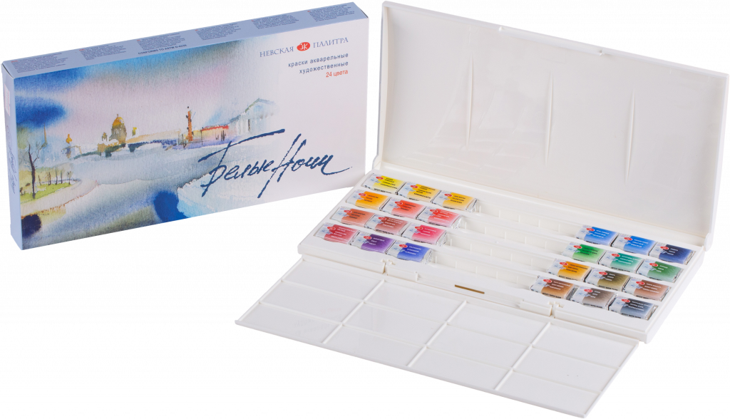 1942090 Acuarela White Nights "Fantezie" 24 chiuvete, plastic