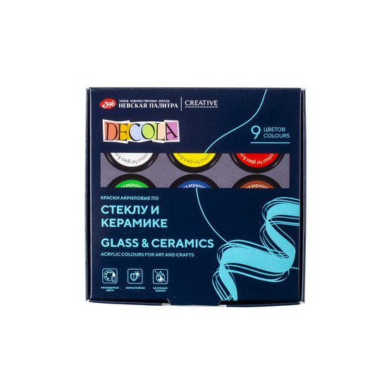 4041113 Set acril sticla si ceramica 9*20 ml