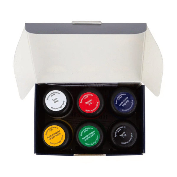 Set acril textil Decola 6*20ml