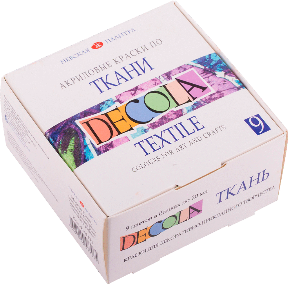 4141111 Set acril textil Decola 9*20ml