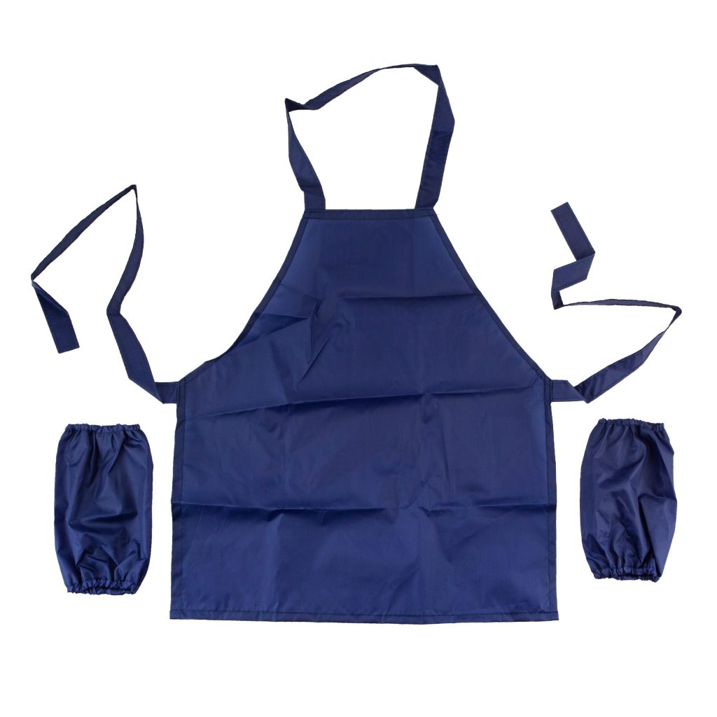 Șorț Tvetic cu maneci, 470*500, albastru (poliester)