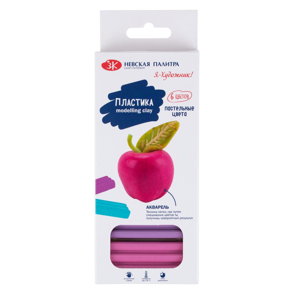 222411511 Set plastica pastelata "Я - Художник!, 6 culori,120gr