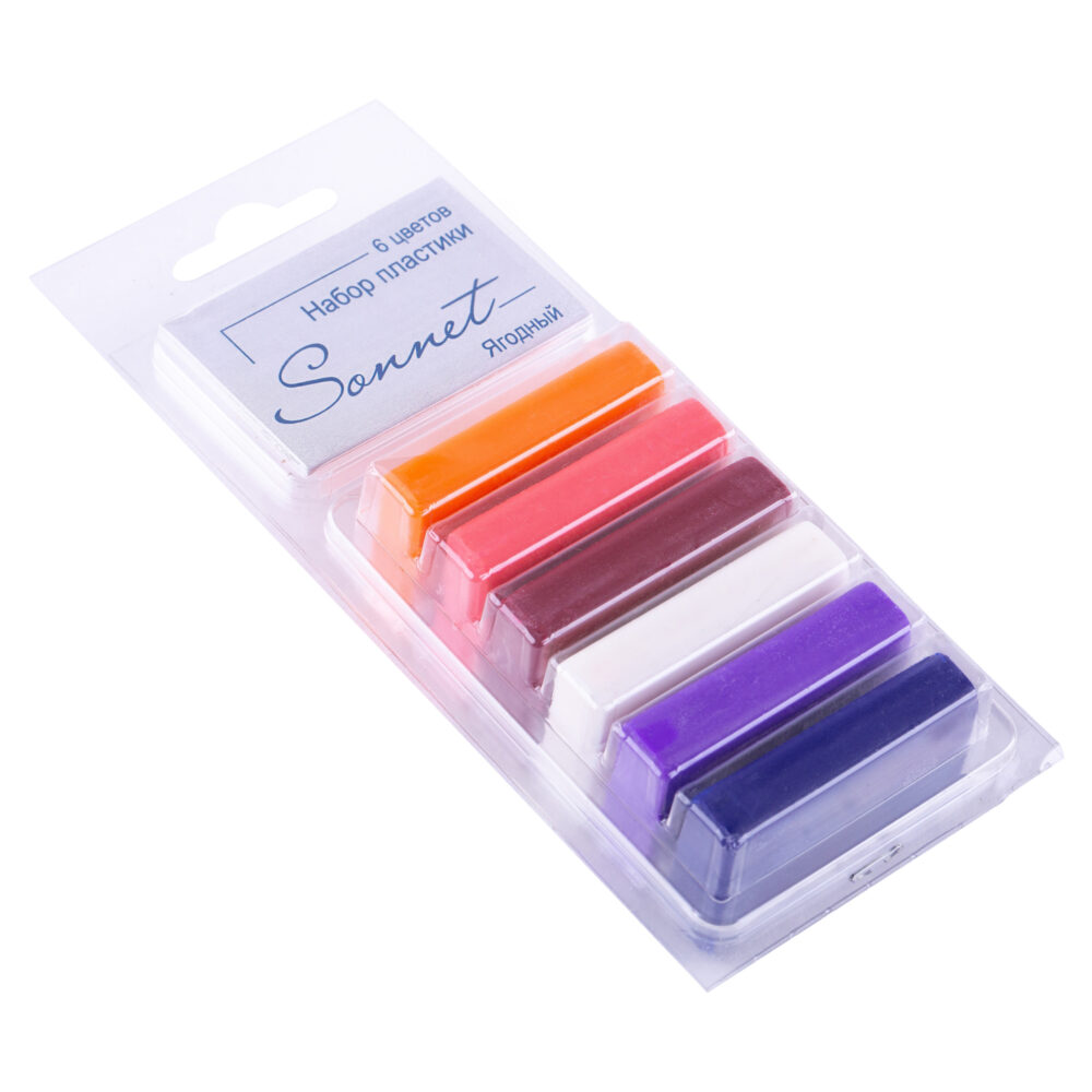 59103595 (2) Сонет Набор пластики "Ягодный", 6 цветов, 120 г