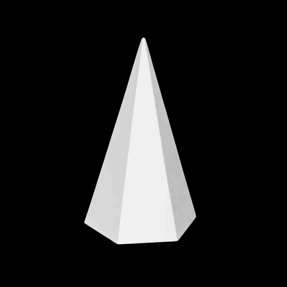 gipsovaya-figura-piramida-6-grannaya Шестигранная пирамида, гипс 30-304