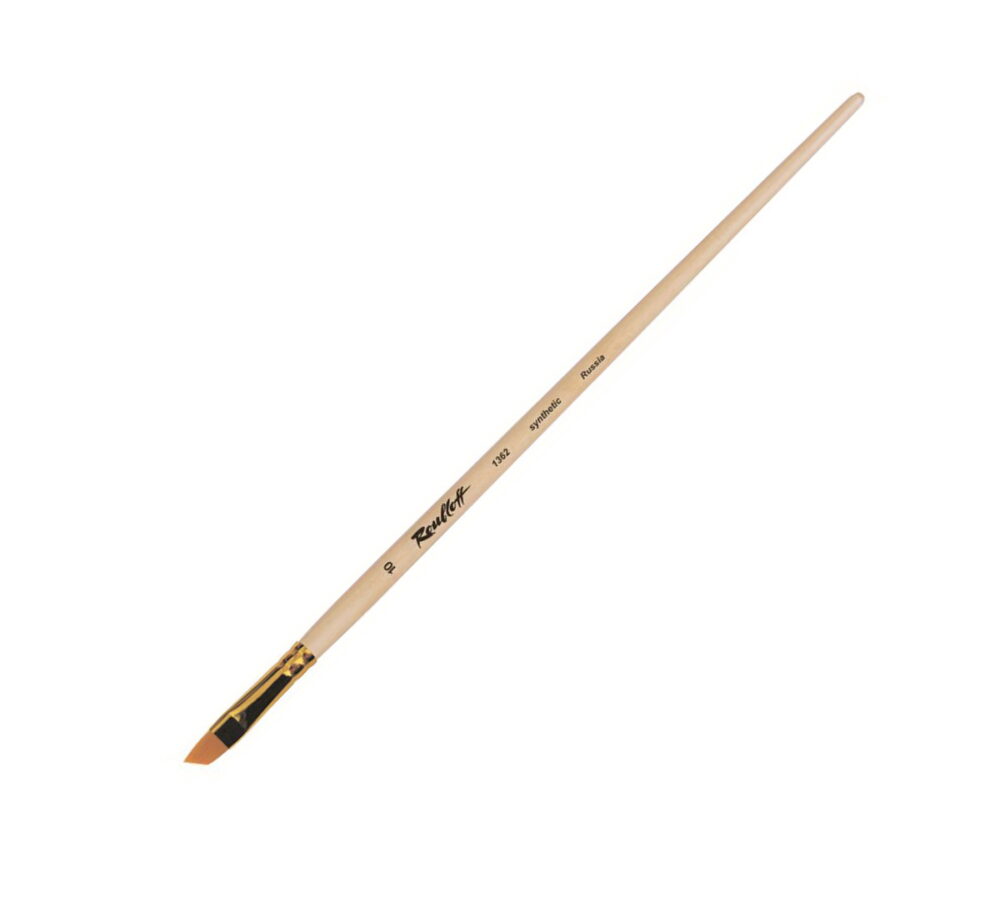 Синтетическая косая кисть, ”Roubloff” с длинной ручкой. 1362