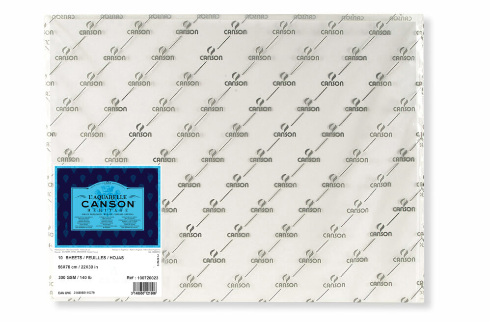 Hartie pentru acuarela Heritage ”Canson”, 300 gr, 56 x 76. RGH C100720023
