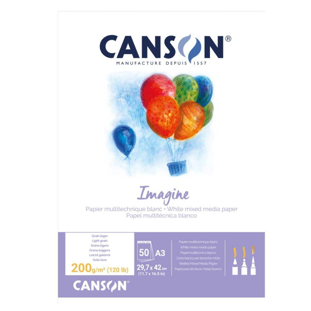 Блок Imagine ''Canson'', 200г/A3, 50 листов. C200006007
