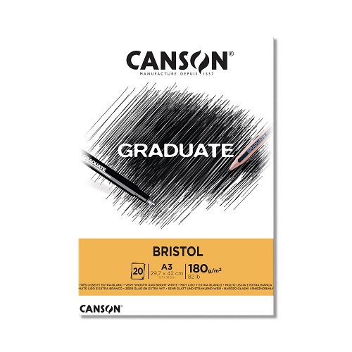 Блок Cangrad Bristol, ''Canson'', 180г/A3 20 листов. C400110384