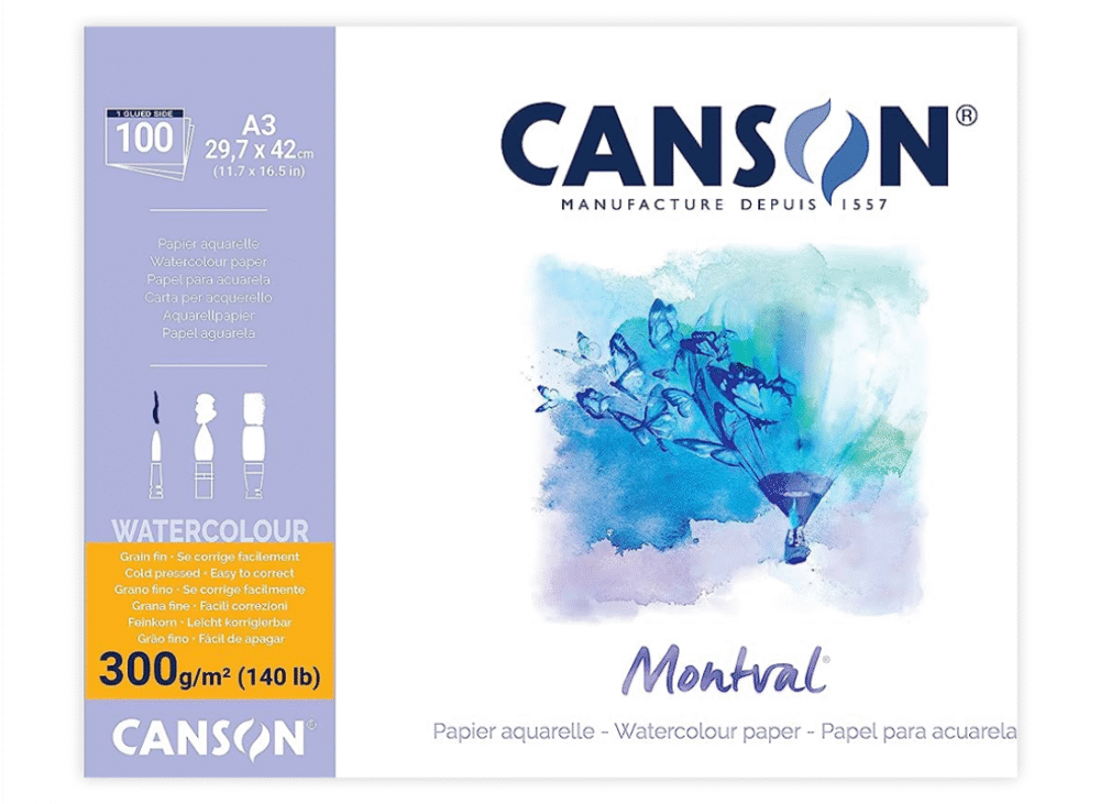 C200807325 Блок для акварели Montval GT ”Canson”, 300г/12 листов. C200807325