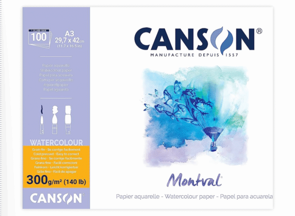 Блок для акварели Montval GT ”Canson”, 300г/12 листов. C200807325