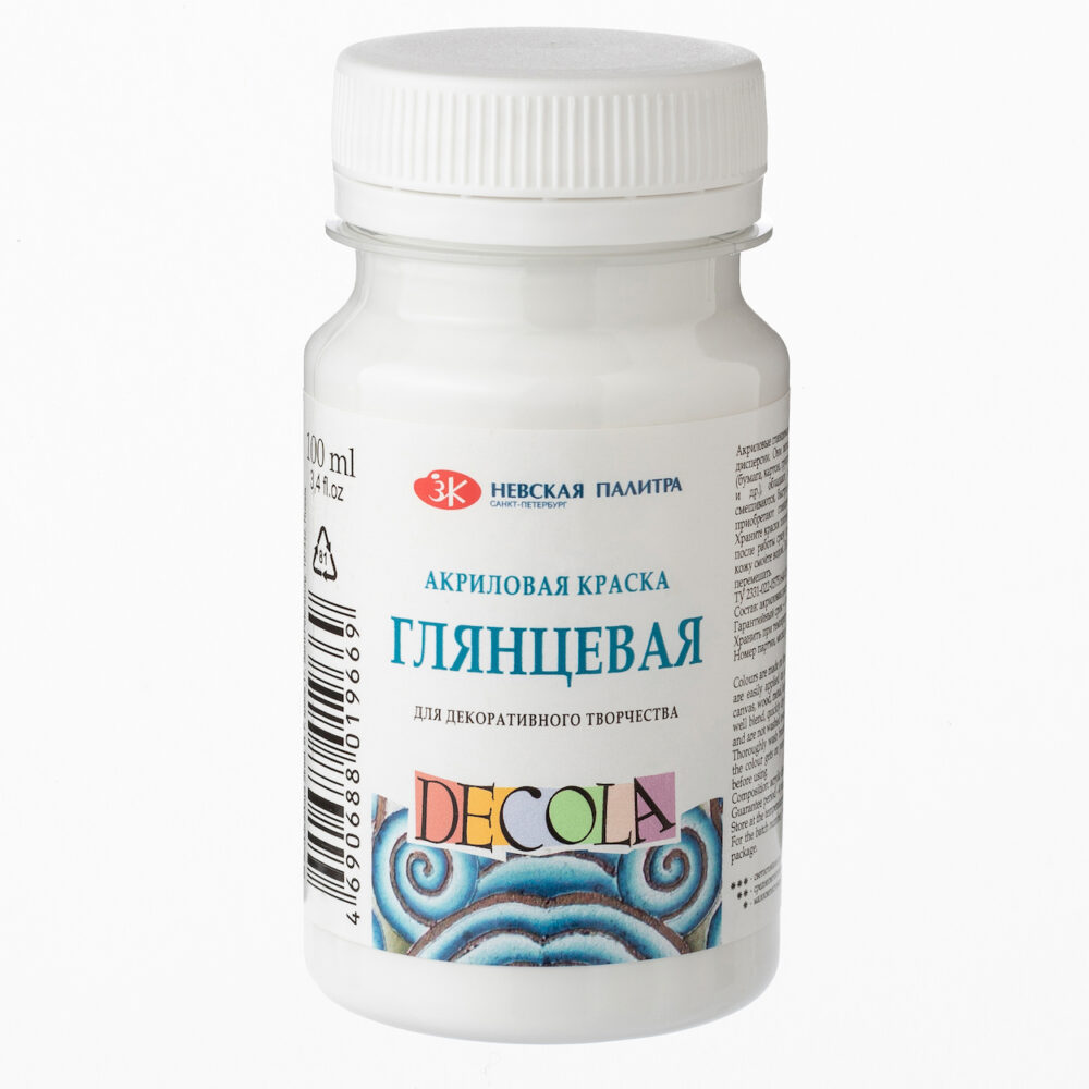 1 Acril alb lucios “DECOLA” 100 ml. 2927104