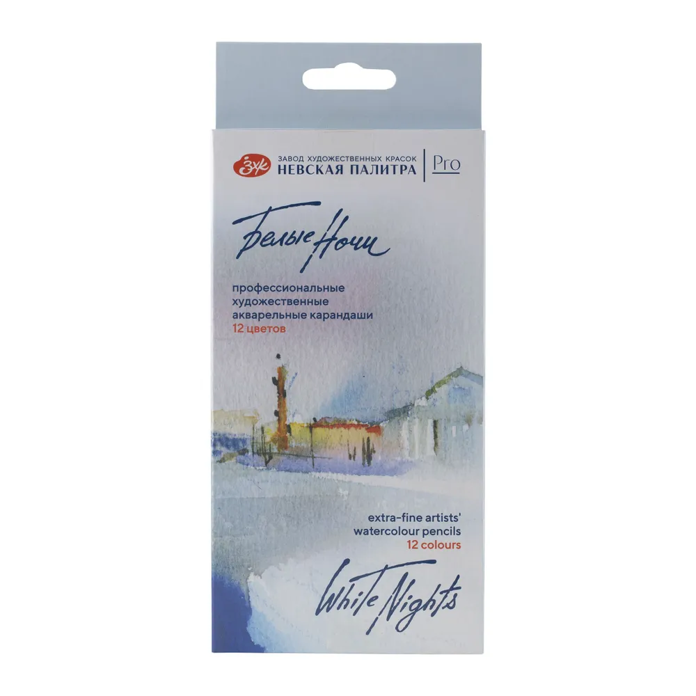 -158412036 Набор акварельных карандашей "Белые Ночи", 12 цветов.