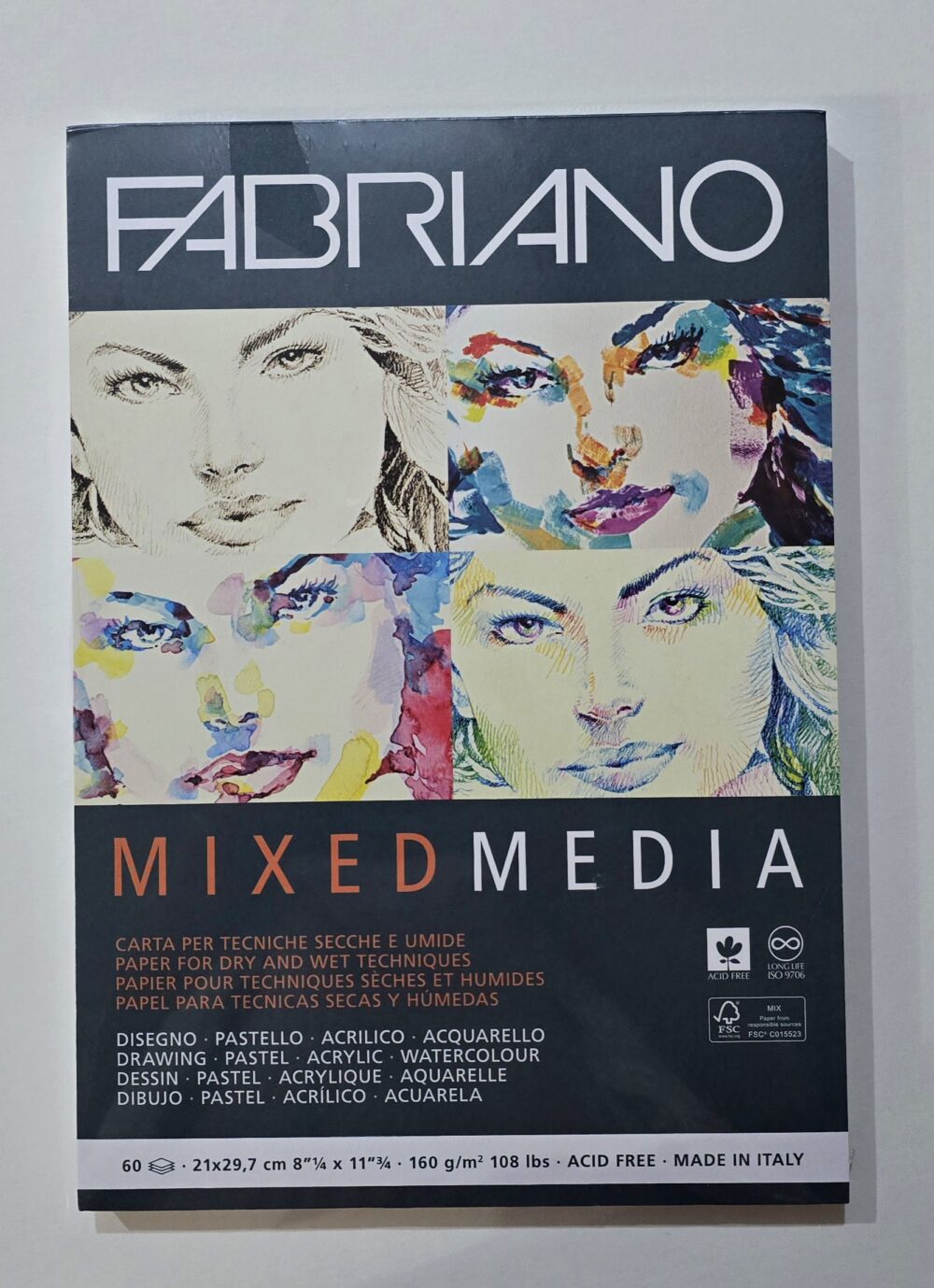 20241205_121659 Блок Fabriano Mixed Media 21x29,7 160 г., 60 л.