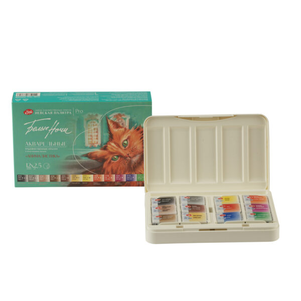 Set acuarela "Belie Noci" 12 culori *2,5ml "Animalistica" plastic
