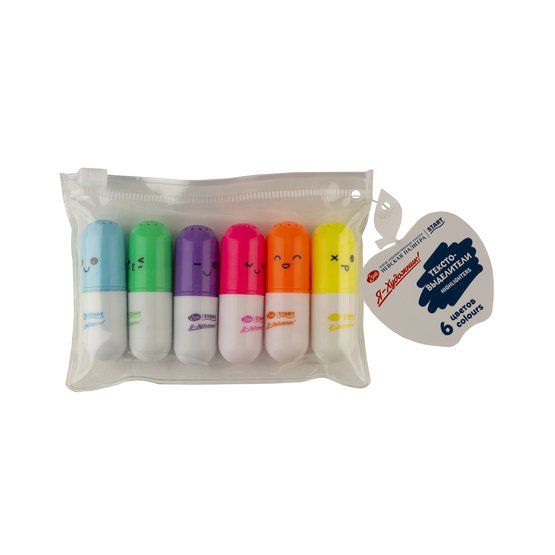 Set markere text  "Я-Художник!" 6 culori penar transparent