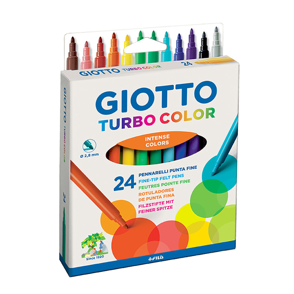 F071500 Набор фломастеров Giotto Turbo Color 24 цв.