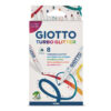 Набор фломастеров Giotto Turbo Gliter 8 цв.