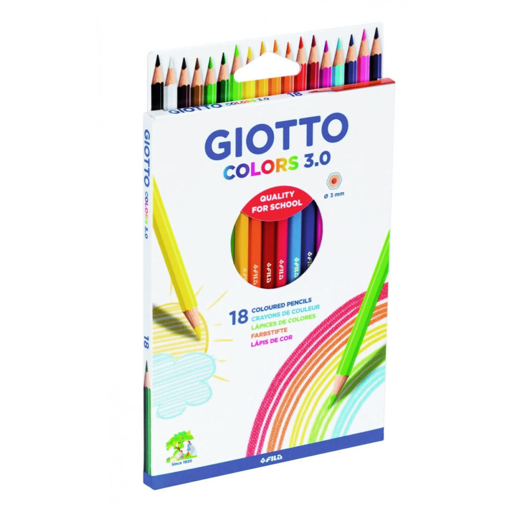 d137810521044l Набор цветных карандашей Giotto Colors 3.0, деревянные, заточенные 18 цветов.