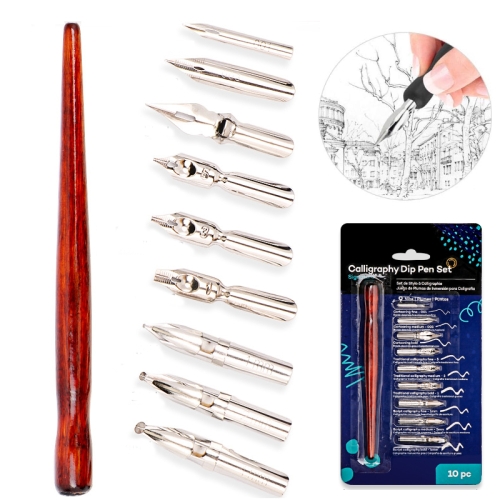 Set penite pentru caligrafie 9buc+toc.