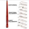Set penite pentru caligrafie 9buc+toc.