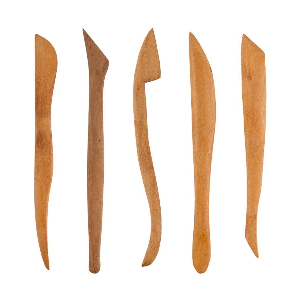 Набор стеков скульптурных, дерево, 5 штк.