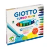 Набор цветных фломастеров 12 цвт. "Giotto" TURBO MAXI