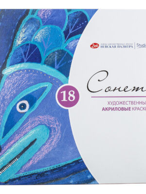 Set culori acrilice Sonet 18*10 ml