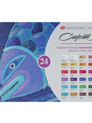 Set culori acrilice Sonet 24*18 ml
