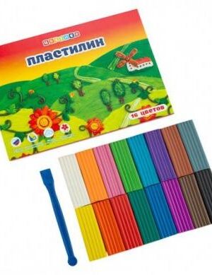 "ЦВЕТИК" Пластилин детский классический 240 г 16 цвт.