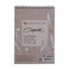 Sketchbook pentru grafica Sonet cu spira "Inspiratie din flori" 120g A5 30foi negre