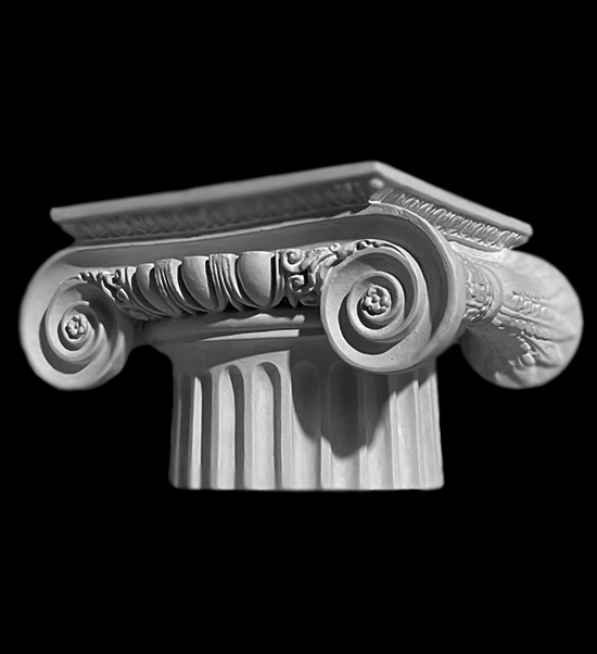 Kapitel_IONICH Capitel doric, model din gips