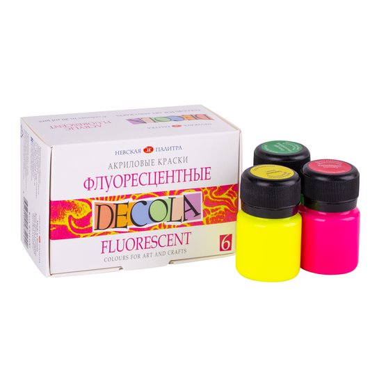 Set acril fluorescent 6*20ml